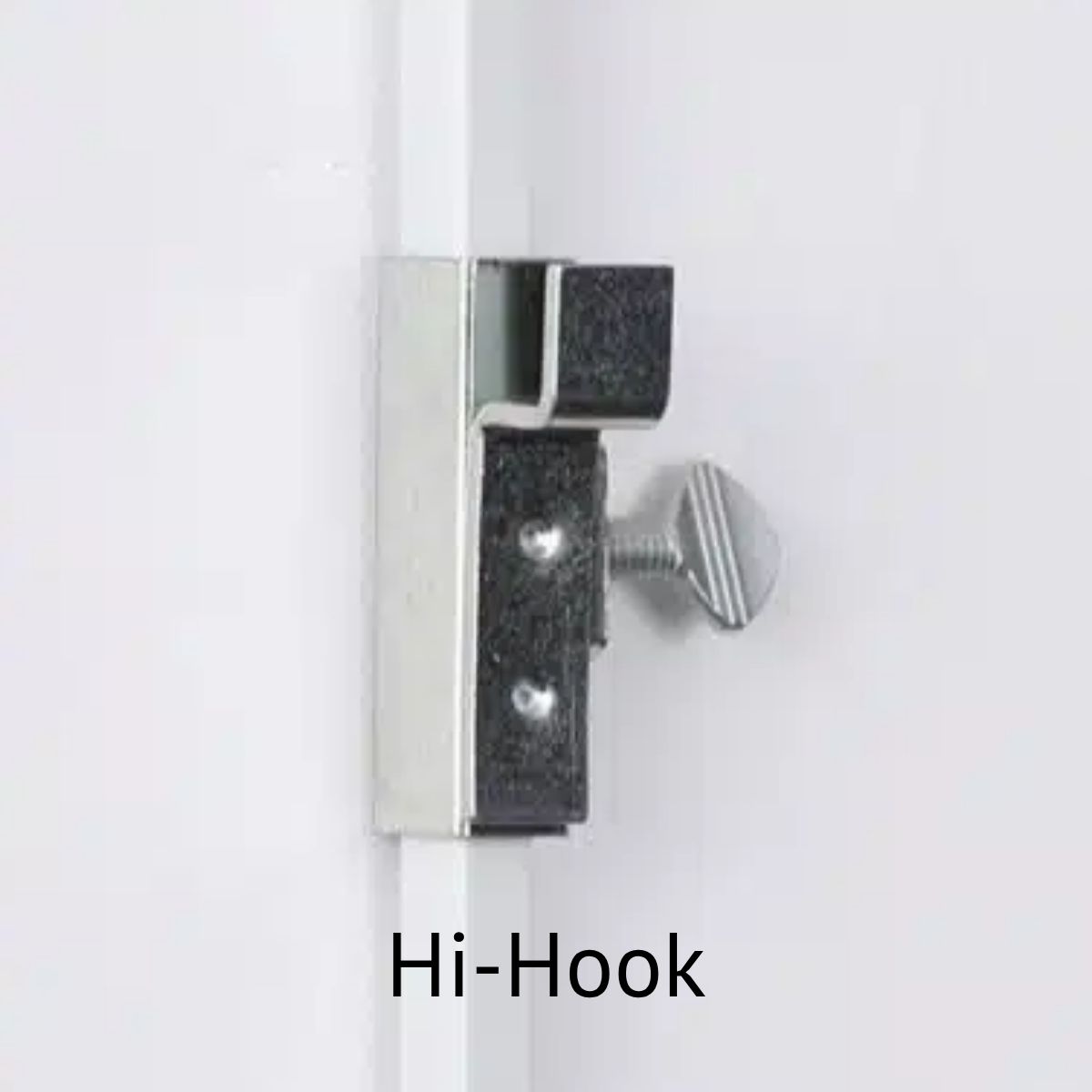 "Hi-Hook" fixture for Walker Art Display system
