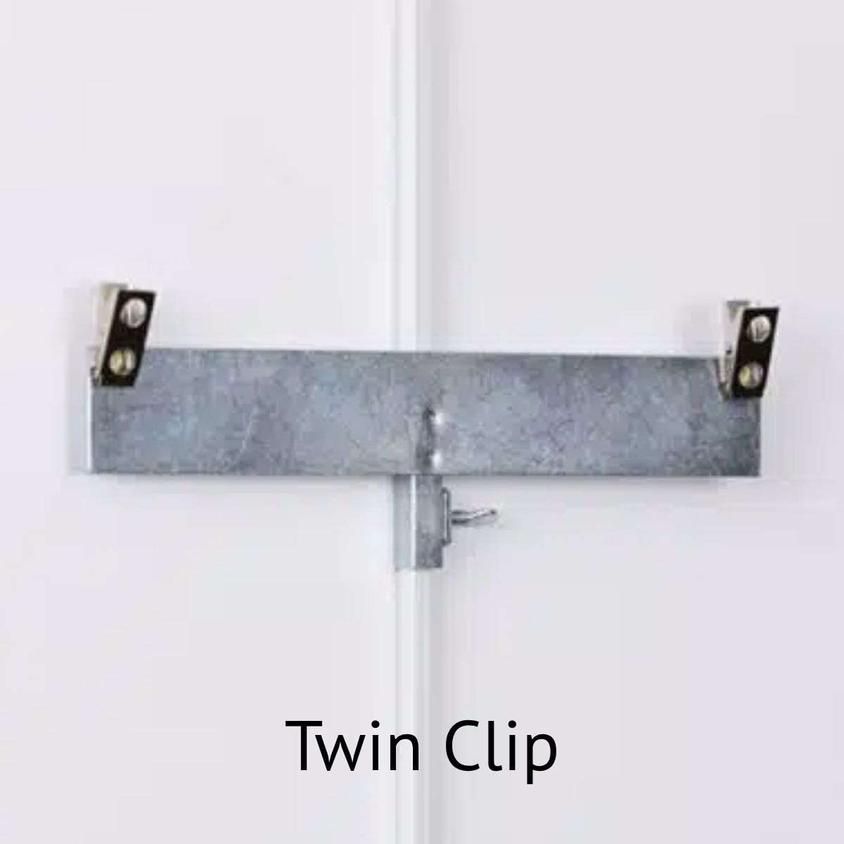 "Twin Clip" fixture for Walker Art Display system