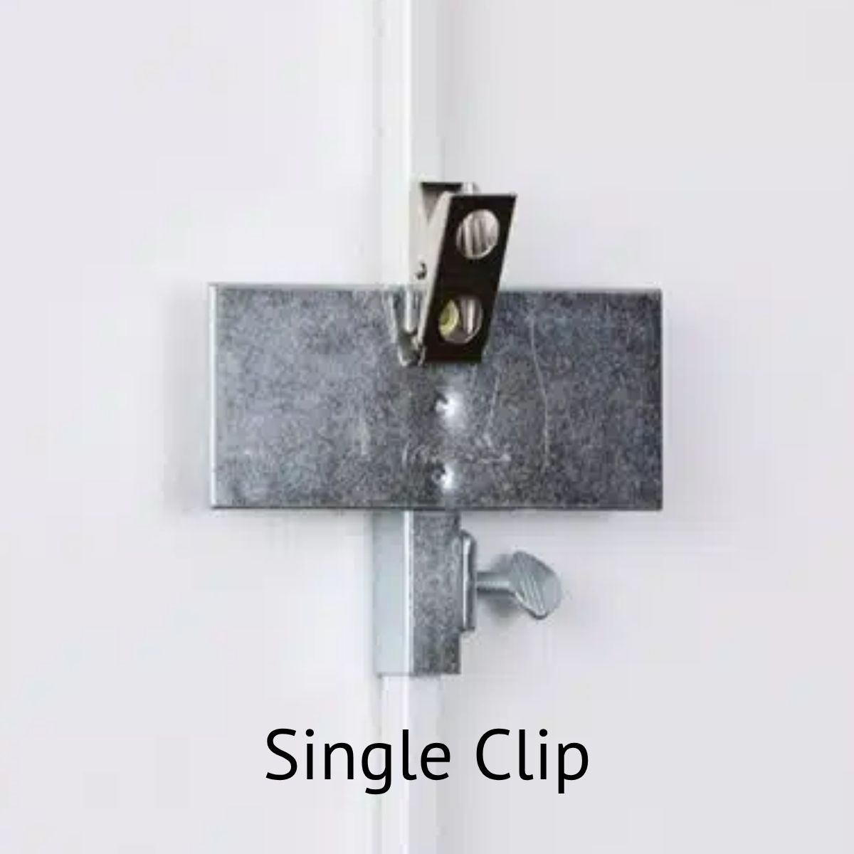 "Single Clip" fixture for Walker Art Display system